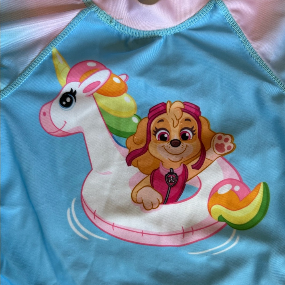 Paw Patrol Skye 2T  swim shirt / rash guard toddler